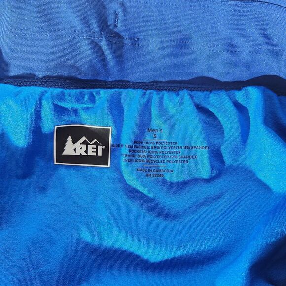 Rei Swim Trunks Mens Sz S Pockets Drawstring Beach Vacation Board Shorts Blue - Picture 3 of 11